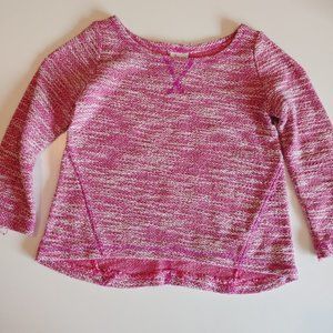 Circo | Fushia Boucle Knit Long Sleeve Top | XS (4-5) | Textured Casual